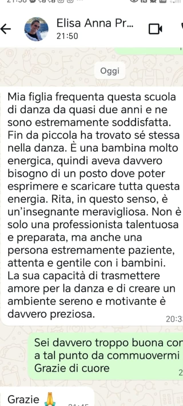 Testimonianza cliente