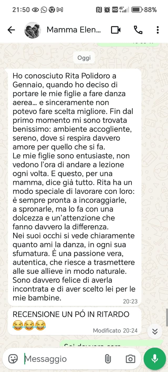 Testimonianza cliente